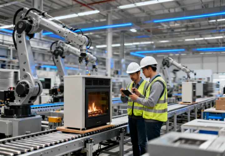 Valor Fireplaces manufacturing and engineering team