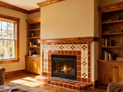 Valor fireplace insert in home renovation project
