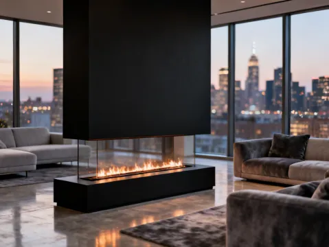 Valor fireplace in multi-family condominium development