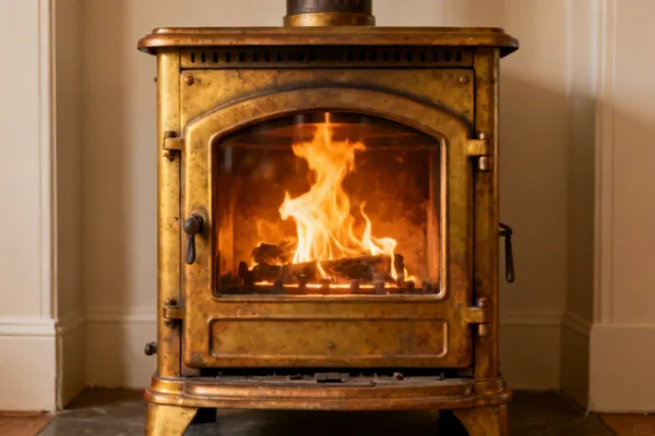 Valor freestanding gas stove with cast iron design