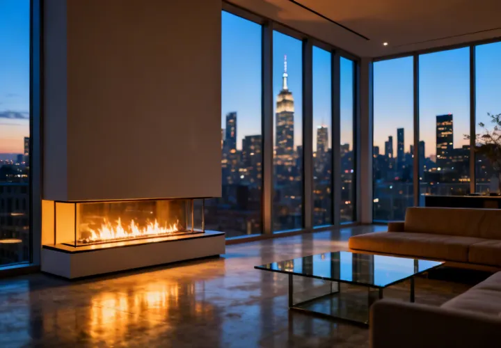 Valor gas fireplace in multi-family condo development